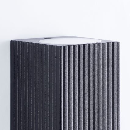 Brilliant - Aplique de exterior JELANI 2xGU10/10W/230V IP44 negro