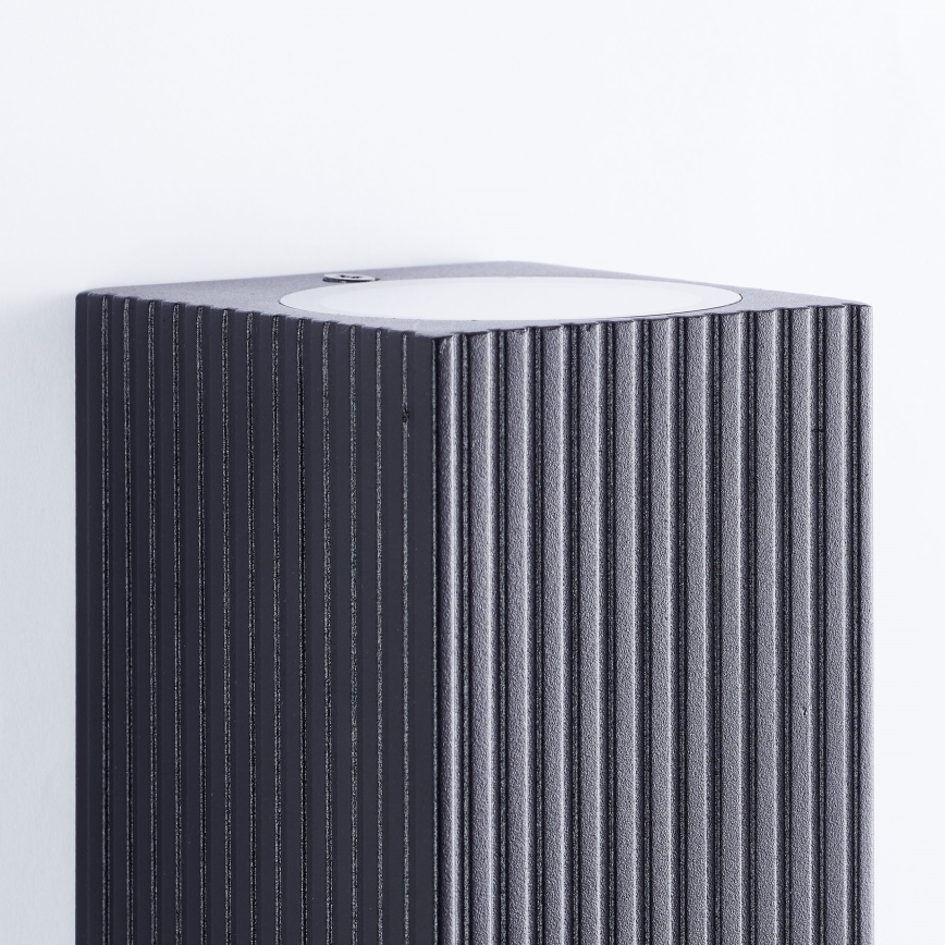 Brilliant - Aplique de exterior JELANI 2xGU10/10W/230V IP44 negro