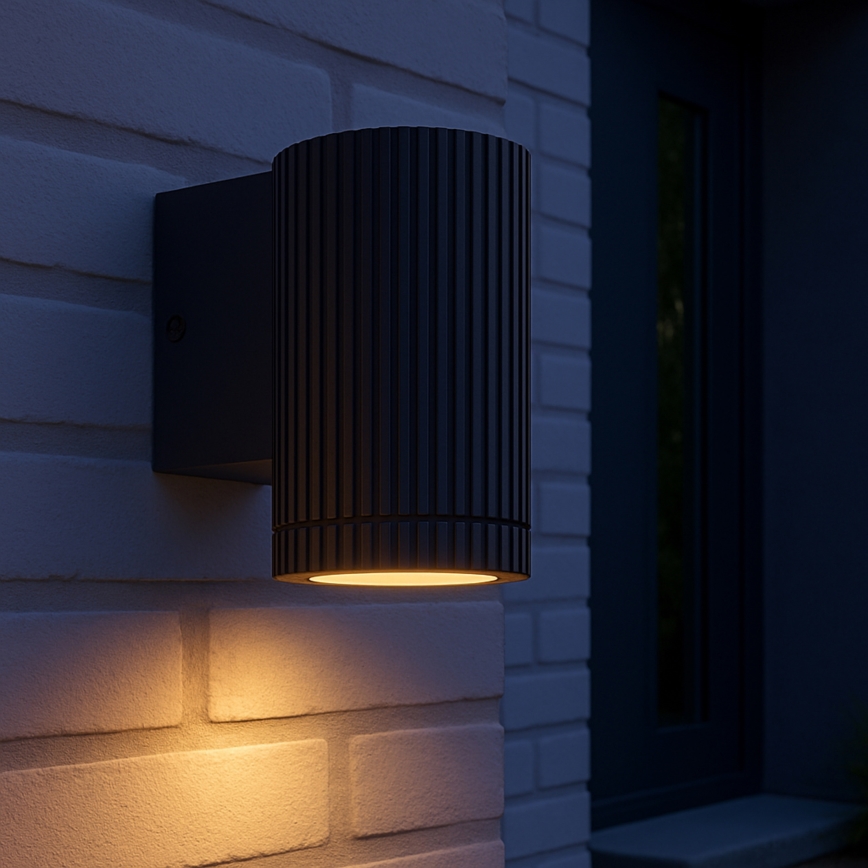 Brilliant - Aplique de exterior KEOLA 1xGU10/10W/230V IP44 negro