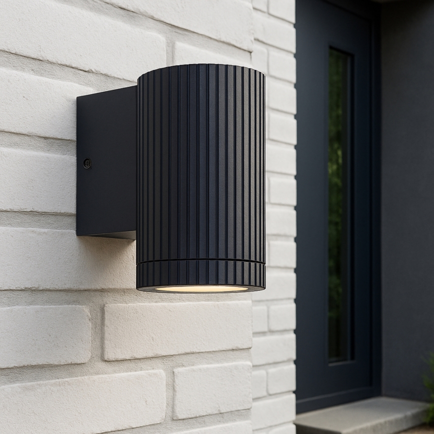 Brilliant - Aplique de exterior KEOLA 1xGU10/10W/230V IP44 negro