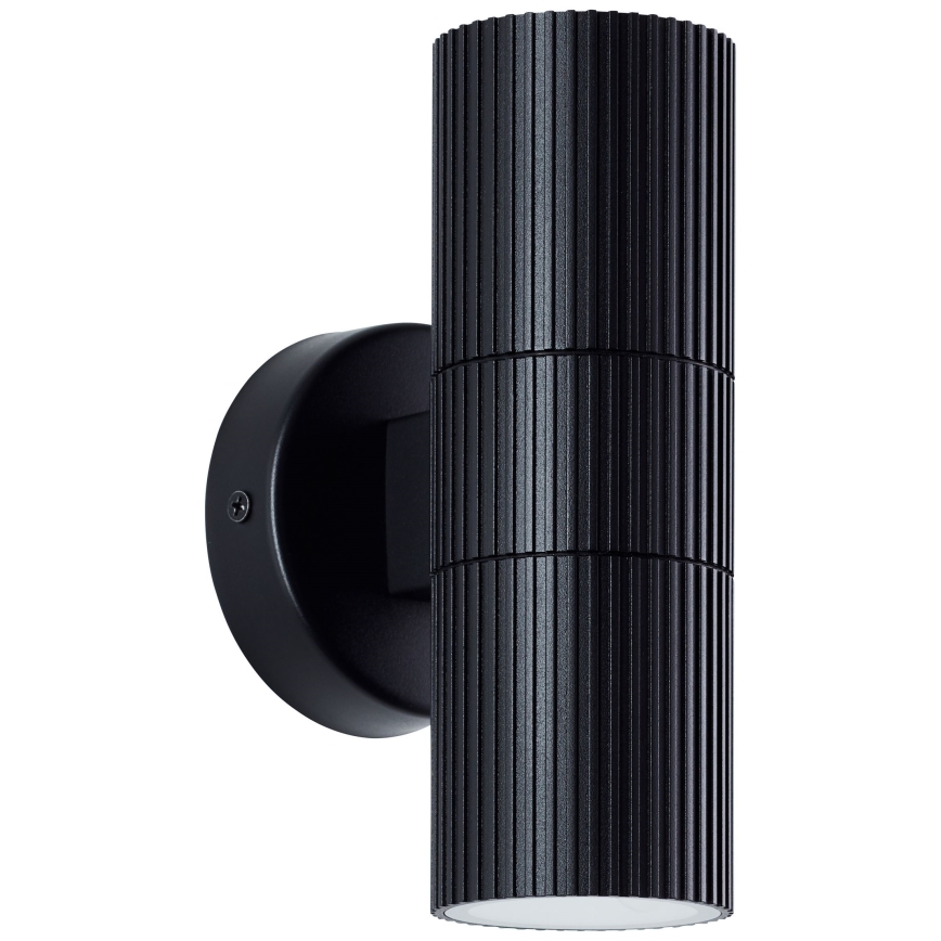 Brilliant - Aplique de exterior KEOLA 2xGU10/10W/230V IP44 negro