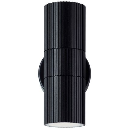 Brilliant - Aplique de exterior KEOLA 2xGU10/10W/230V IP44 negro