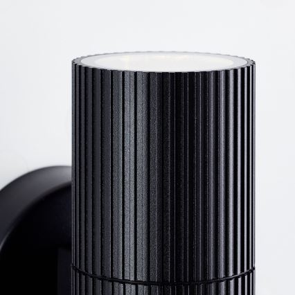 Brilliant - Aplique de exterior KEOLA 2xGU10/10W/230V IP44 negro