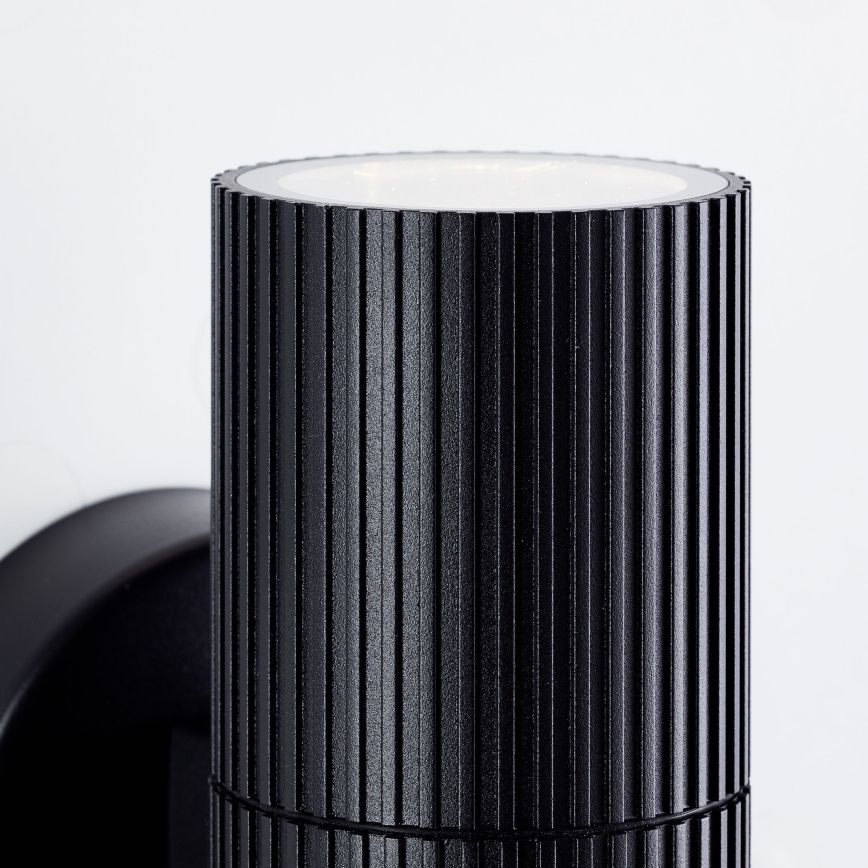 Brilliant - Aplique de exterior KEOLA 2xGU10/10W/230V IP44 negro