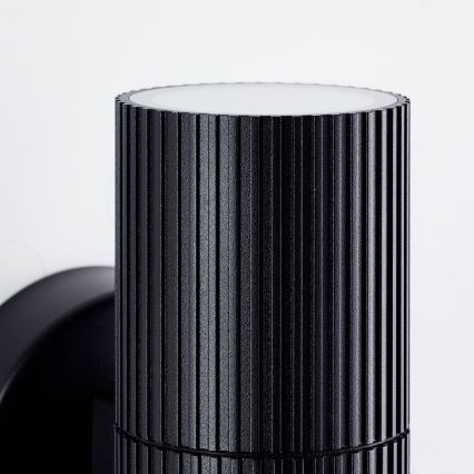 Brilliant - Aplique de exterior KEOLA 2xGU10/10W/230V IP44 negro