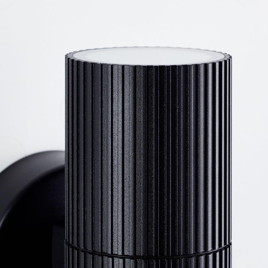 Brilliant - Aplique de exterior KEOLA 2xGU10/10W/230V IP44 negro