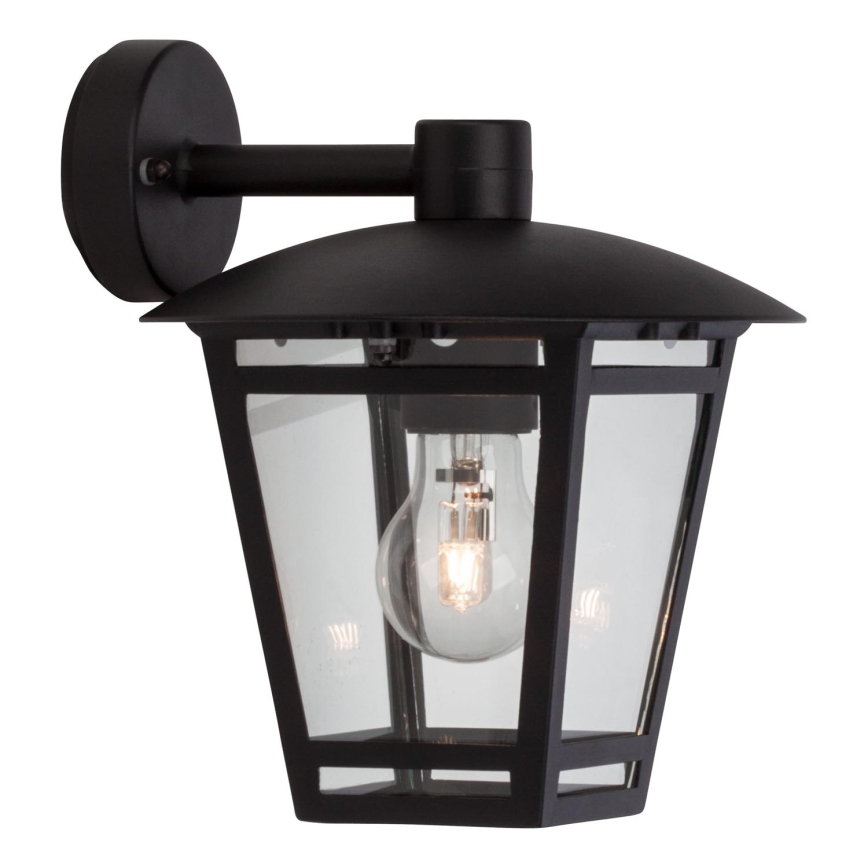 Brilliant - Aplique de pared exterior RILEY 1xE27/40W/230V IP44 negro