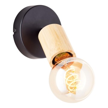Brilliant - Aplique de pared orientable 1xE27/28W/230V bambú