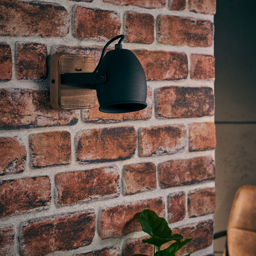 Brilliant - Aplique de pared orientable CROWTON 1xGU10/6W/230V pino