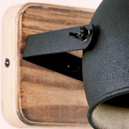 Brilliant - Aplique de pared orientable CROWTON 1xGU10/6W/230V pino