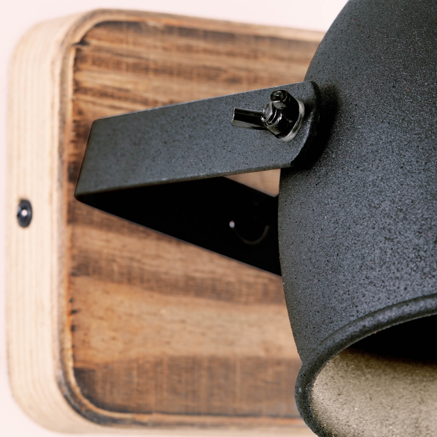 Brilliant - Aplique de pared orientable CROWTON 1xGU10/6W/230V pino