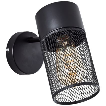 Brilliant - Aplique de pared orientable KAMOLO 1xE27/40W/230V negro