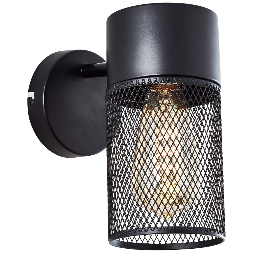 Brilliant - Aplique de pared orientable KAMOLO 1xE27/40W/230V negro