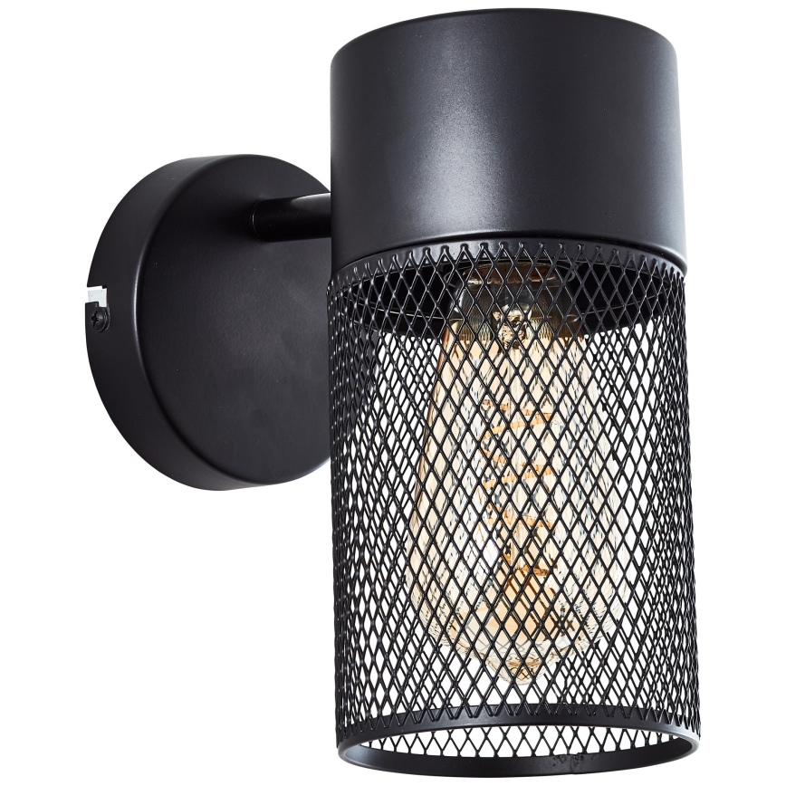 Brilliant - Aplique de pared orientable KAMOLO 1xE27/40W/230V negro