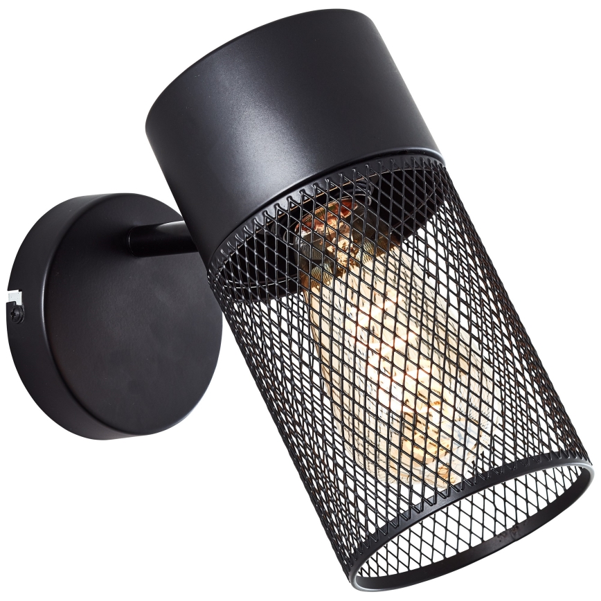 Brilliant - Aplique de pared orientable KAMOLO 1xE27/40W/230V negro