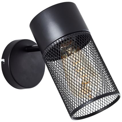 Brilliant - Aplique de pared orientable KAMOLO 1xE27/40W/230V negro