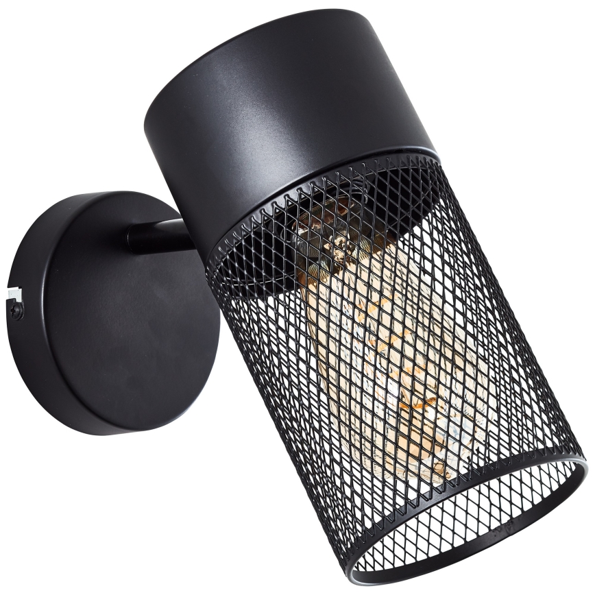 Brilliant - Aplique de pared orientable KAMOLO 1xE27/40W/230V negro