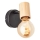 Brilliant - Aplique de pared tipo foco KERRY 1xE27/40W/230V bambú