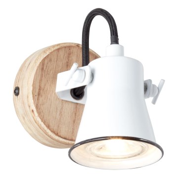 Brilliant - Aplique de pared tipo foco SEED 1xGU10/5W/230V blanco/beige