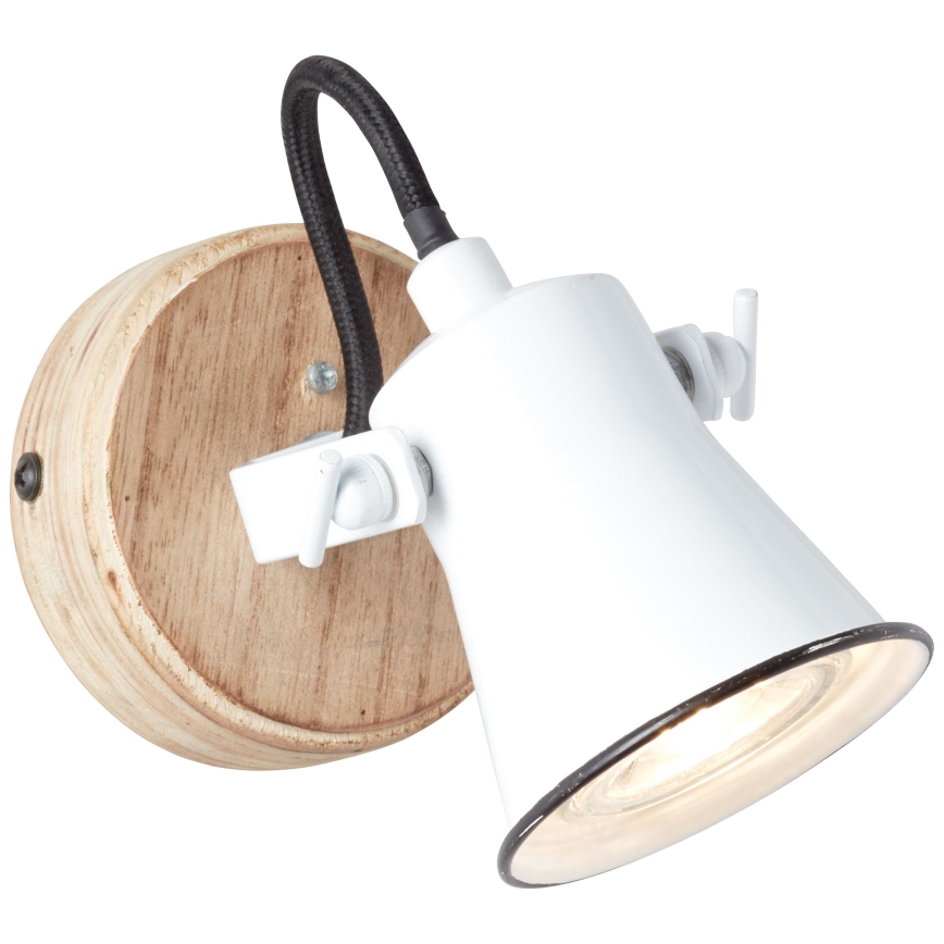 Brilliant - Aplique de pared tipo foco SEED 1xGU10/5W/230V blanco/beige