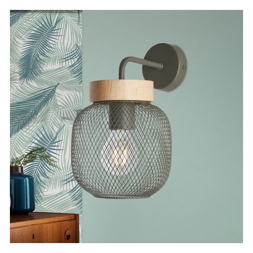 Brilliant - Aplique GIADA 1xE27/40W/230V verde