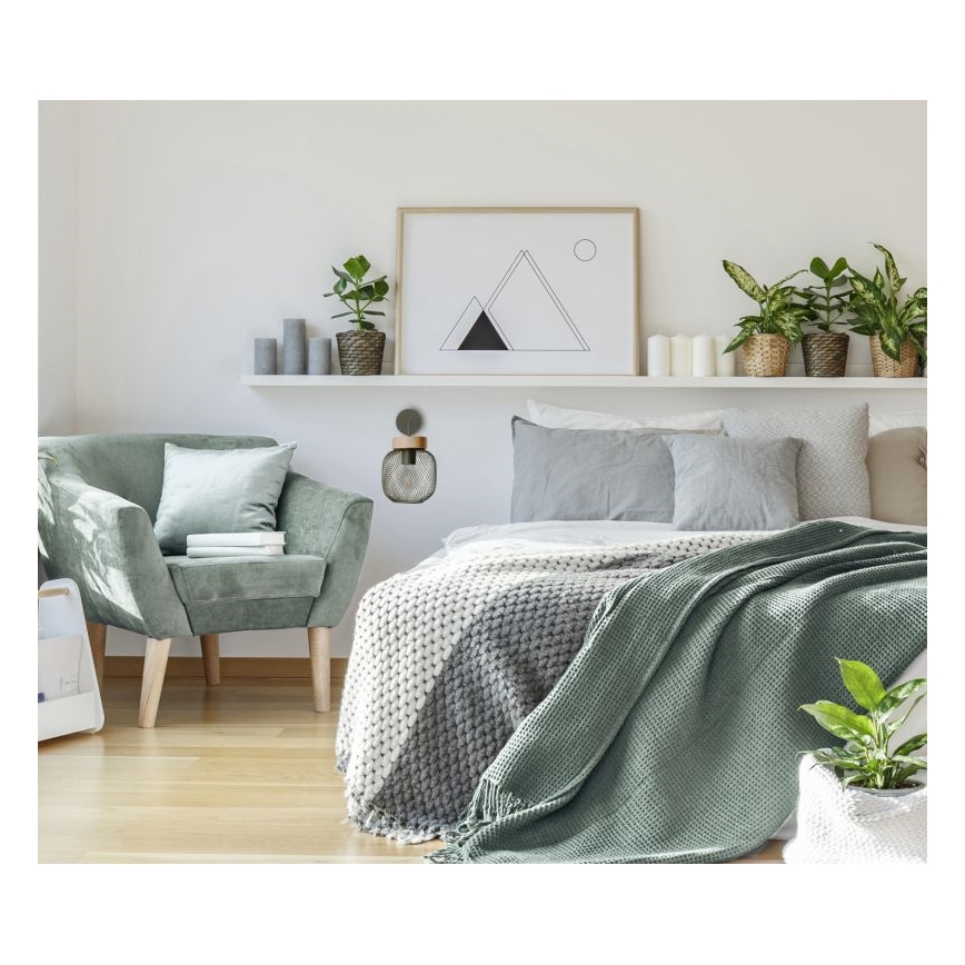 Brilliant - Aplique GIADA 1xE27/40W/230V verde