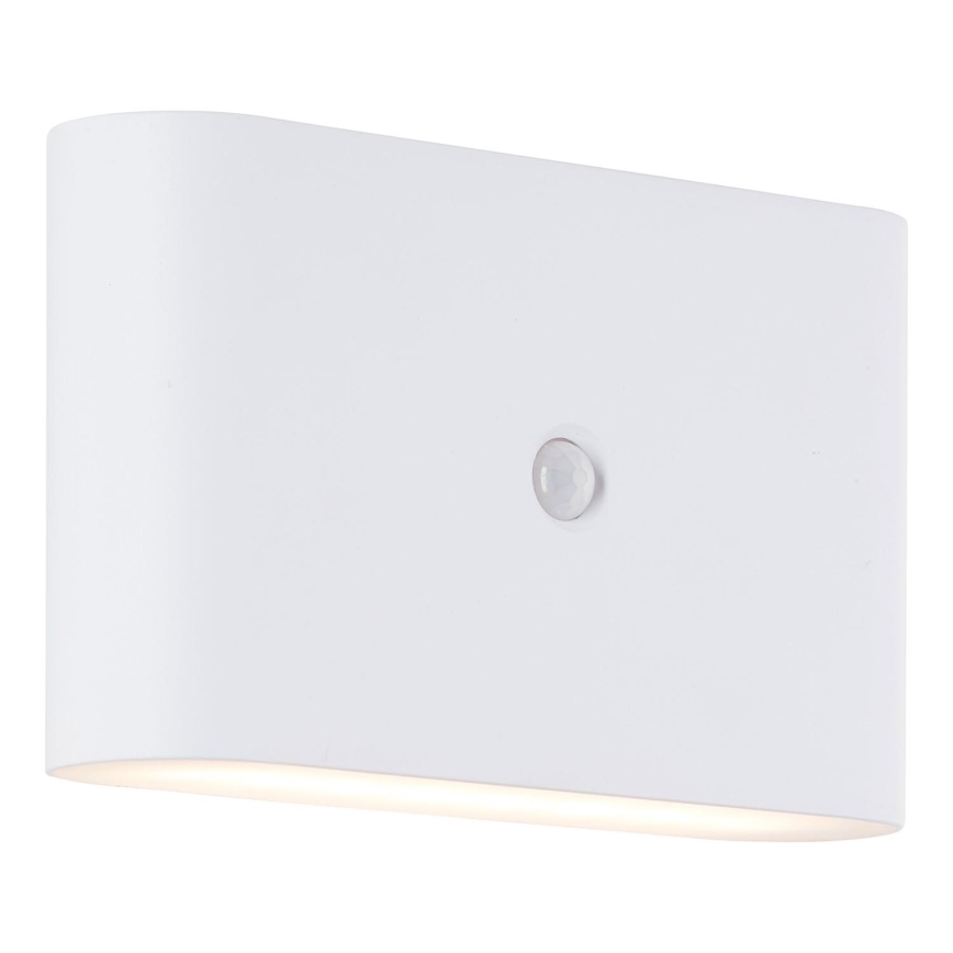Brilliant - Aplique LED de exterior recargable con sensor XINO LED/3W/5V 3600 mAh IP44 blanco