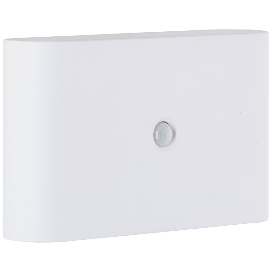 Brilliant - Aplique LED de exterior recargable con sensor XINO LED/3W/5V 3600 mAh IP44 blanco