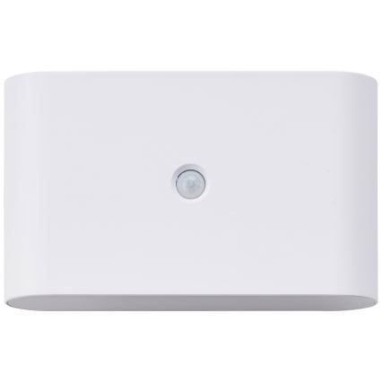 Brilliant - Aplique LED de exterior recargable con sensor XINO LED/3W/5V 3600 mAh IP44 blanco