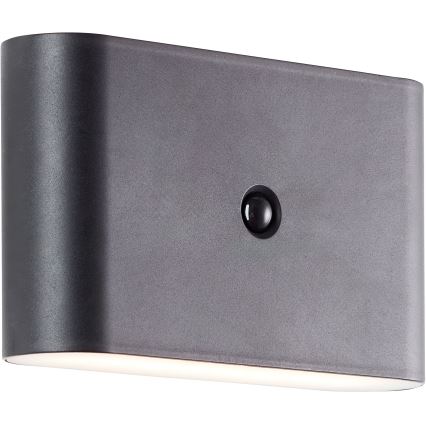 Brilliant - Aplique LED de exterior recargable con sensor XINO LED/3W/5V 3600 mAh IP44 negro