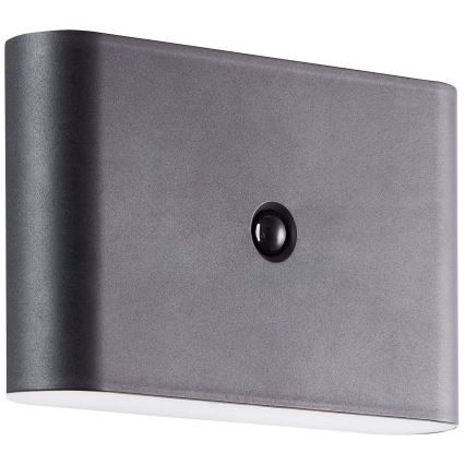 Brilliant - Aplique LED de exterior recargable con sensor XINO LED/3W/5V 3600 mAh IP44 negro