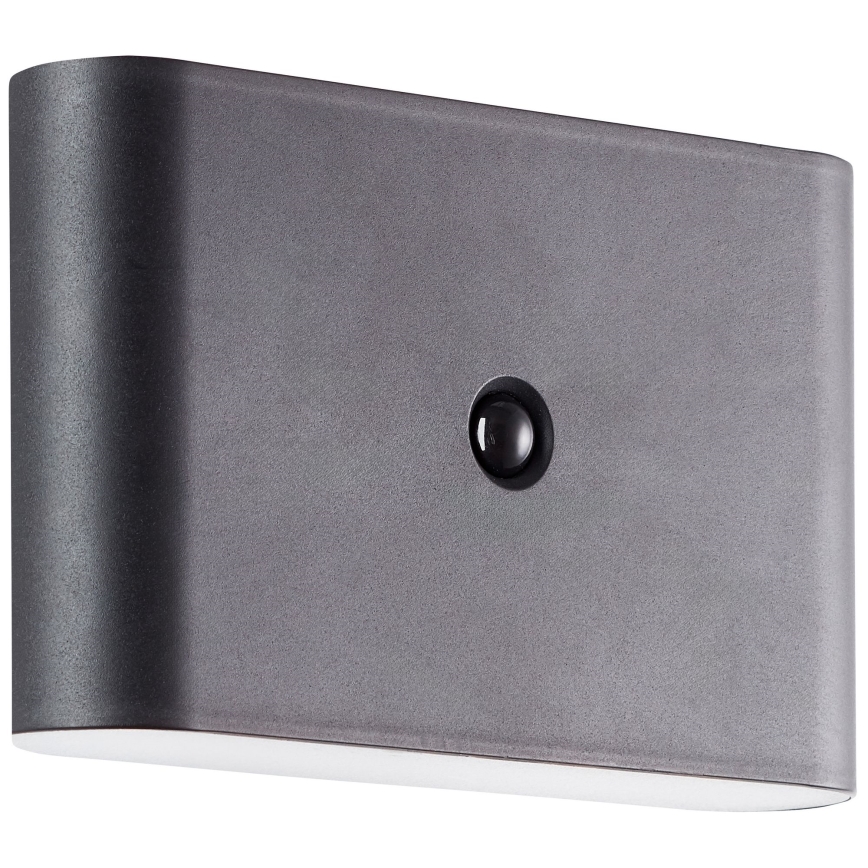 Brilliant - Aplique LED de exterior recargable con sensor XINO LED/3W/5V 3600 mAh IP44 negro