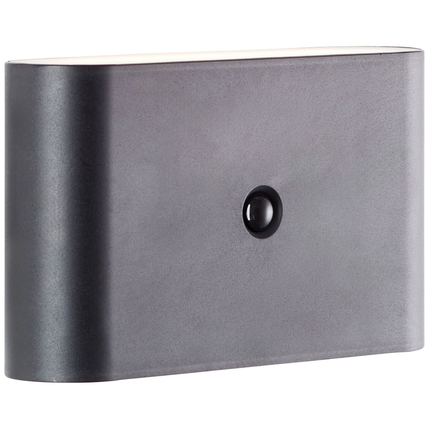 Brilliant - Aplique LED de exterior recargable con sensor XINO LED/3W/5V 3600 mAh IP44 negro
