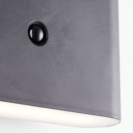 Brilliant - Aplique LED de exterior recargable con sensor XINO LED/3W/5V 3600 mAh IP44 negro