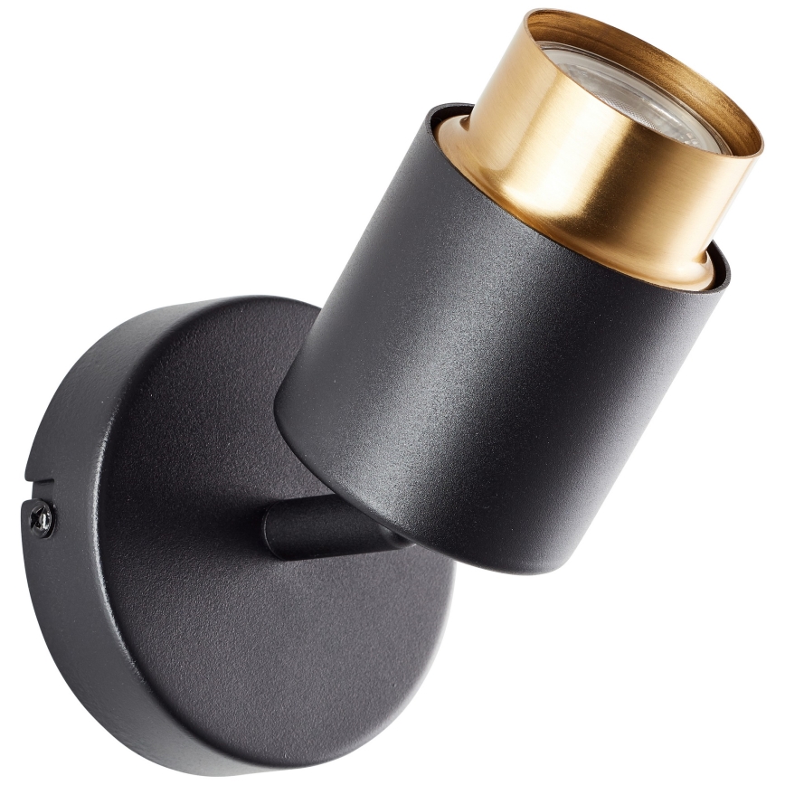 Brilliant - Aplique LED orientable de pared COVELO 1xGU10/5W/230V negro/dorado