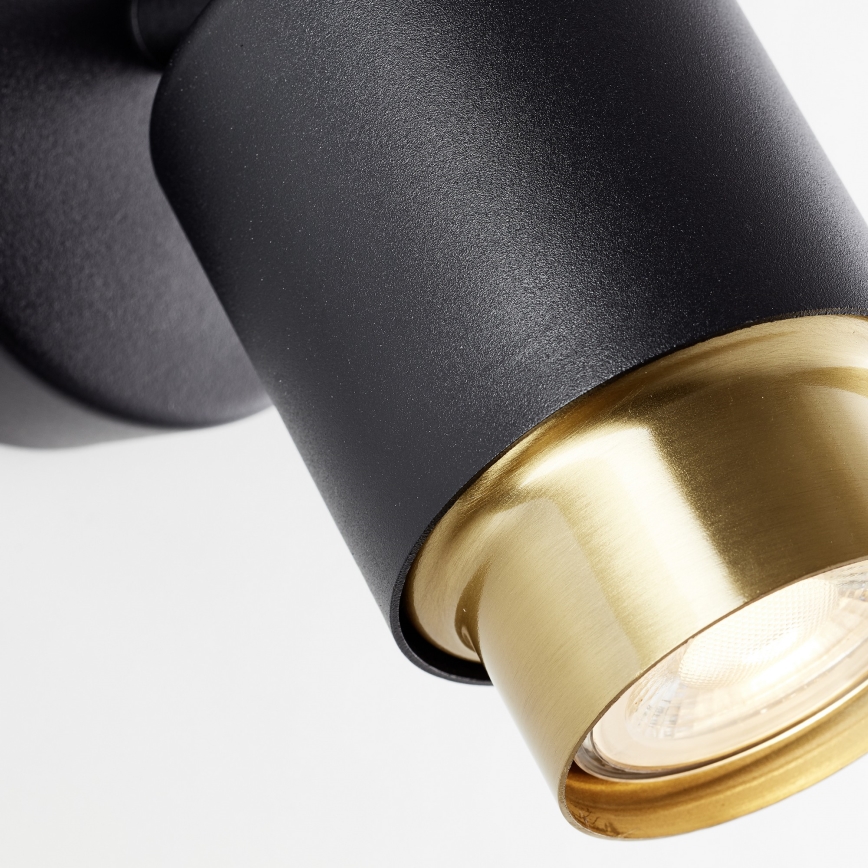 Brilliant - Aplique LED orientable de pared COVELO 1xGU10/5W/230V negro/dorado