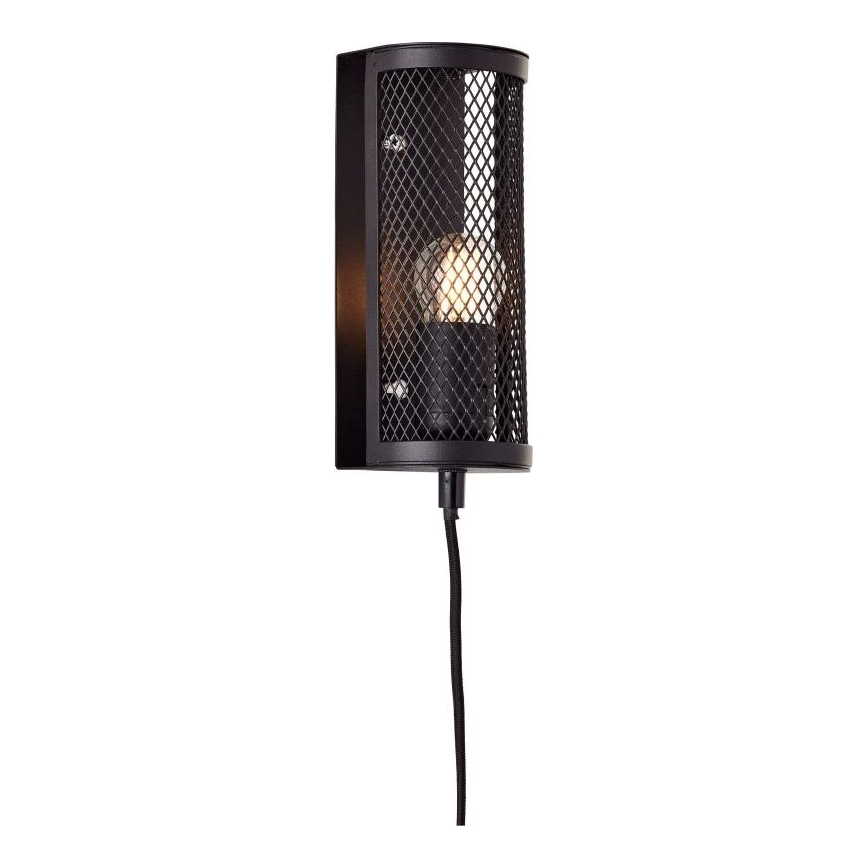 Brilliant - Aplique MAZE 1xE27/40W/230V negro