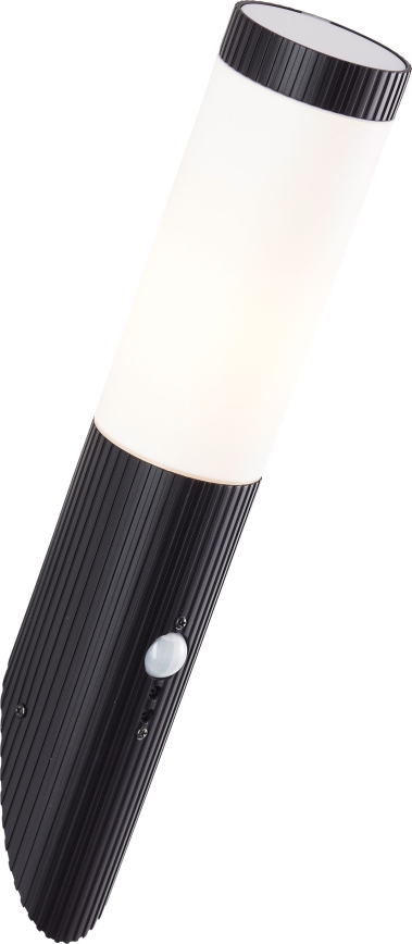 Brilliant - Aplique para exterior con sensor KALEO 1xE27/10W/230V IP44 negro