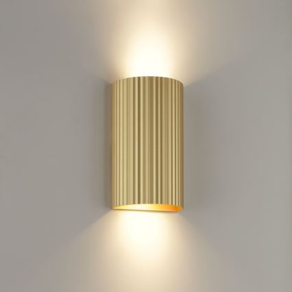 Brilliant - Aplique UNDULA 2xGU10/10W/230V dorado
