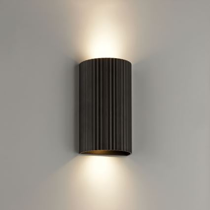 Brilliant - Aplique UNDULA 2xGU10/10W/230V negro