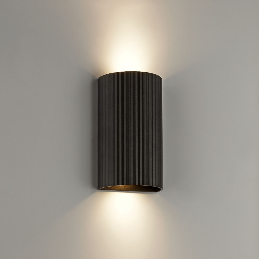 Brilliant - Aplique UNDULA 2xGU10/10W/230V negro