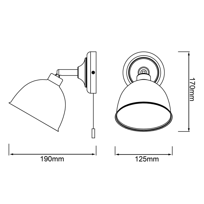Brilliant - Foco de pared TELIO 1xE14/28W/230V azul