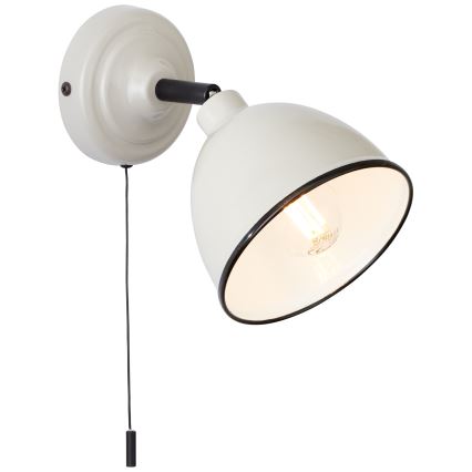 Brilliant - Foco de pared TELIO 1xE14/28W/230V gris
