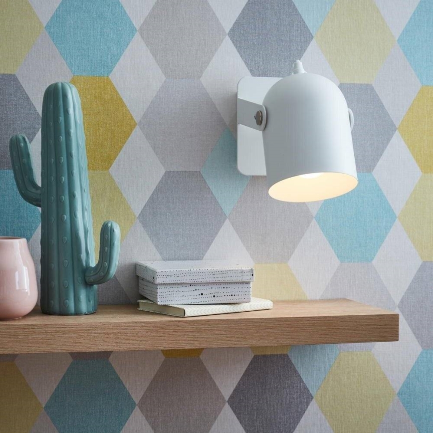 Brilliant - Foco de pared YAN 1xE27/40W/230V blanco