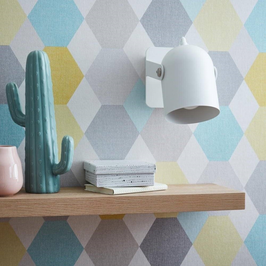 Brilliant - Foco de pared YAN 1xE27/40W/230V blanco