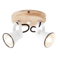 Brilliant - Foco de techo SEED 2xGU10/5W/230V blanco/beige
