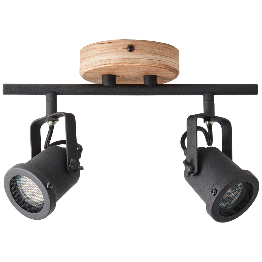 Brilliant - Foco INGE 2xGU10/6W/230V, acabado pino