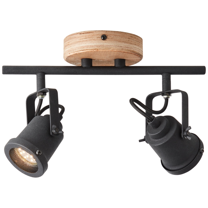 Brilliant - Foco INGE 2xGU10/6W/230V, acabado pino