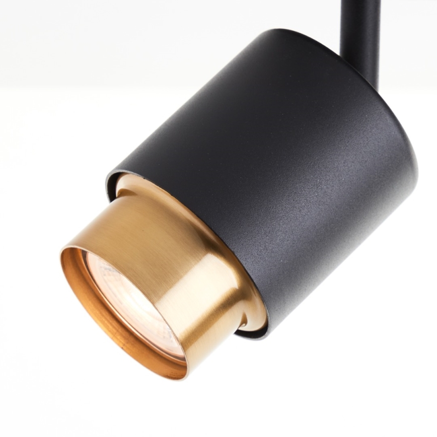 Brilliant - Foco LED COVELO 2xGU10/5W/230V negro/dorado