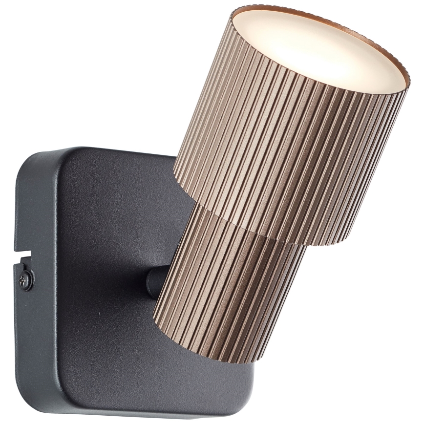 Brilliant - Foco LED de pared CADIZ 1xGU10/5W/230V bronce